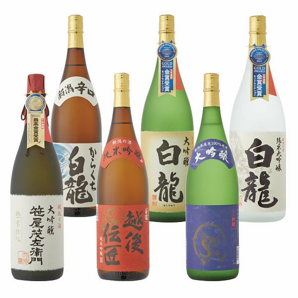白龍酒造 飲み比べセット（6本） | 名城ギフト