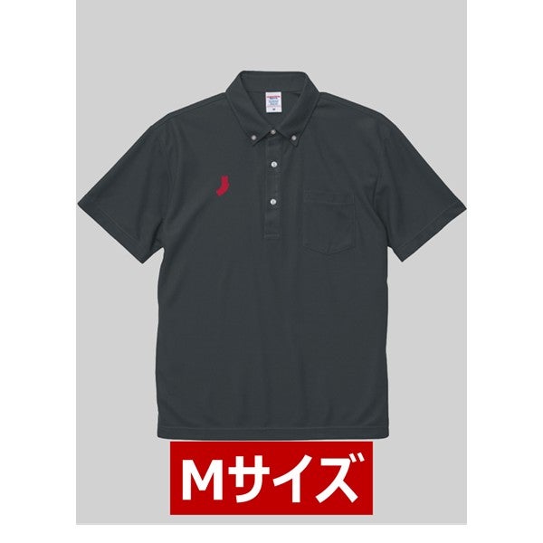名城大学】Newオフィシャルロゴボタンダウンポロシャツ（チャコール・M